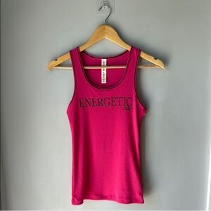 Lorna Jane NEW Energetic Pink Fitted Sleeveless Tank Top